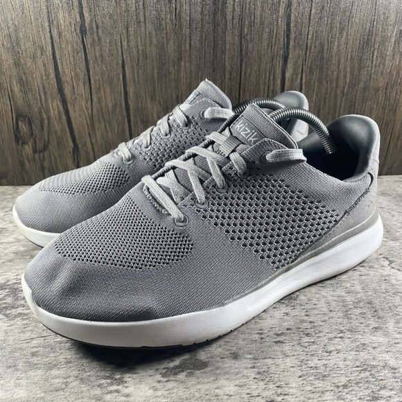 Kizik Lima Men\'s 8.5 Extra Wide Hands Free Slip On Graphite Grey Sneakers Shoes